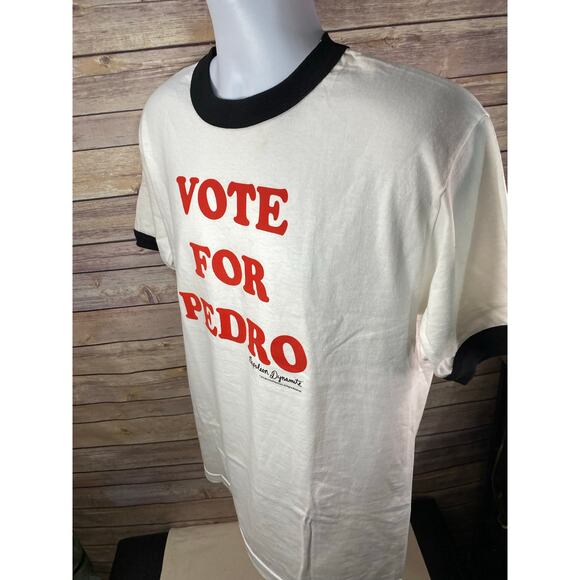 Napoleon Dynamite vote for pedro 2014 shirt size Medium  Alstyle Tag - Picture 9 of 9